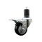 Service Caster 3'' SS Black Poly Swivel 1-5/8'' Expanding Stem Caster Total Lock Brake SCC-SSEXTTL20S314-PPUB-BLK-158 - alternate 1